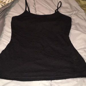 Express black lace patterned cami